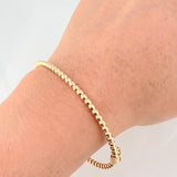 Pulso Aro Bolas 5.2gr / 7 in / 3mm Oro Amarillo +4 18K ©