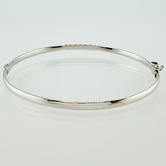 Pulso Aro Liso 3.25gr / 7 in / 3.1mm Oro Blanco +4 18K ©