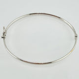 Pulso Aro Liso 3.25gr / 7 in / 3.1mm Oro Blanco +4 18K ©