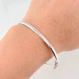 Pulso Aro Liso 3.25gr / 7 in / 3.1mm Oro Blanco +4 18K ©