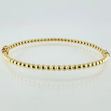 Pulso Aro Bolas 4.8gr / 7 in / 3mm Oro Amarillo +4 18K ©