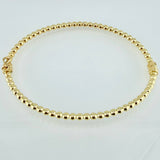 Pulso Aro Bolas 4.8gr / 7 in / 3mm Oro Amarillo +4 18K ©