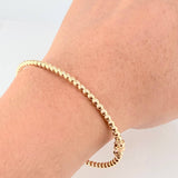 Pulso Aro Bolas 4.8gr / 7 in / 3mm Oro Amarillo +4 18K ©