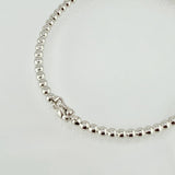 Pulso Aro Bolas 5.2gr / 7 in / 3mm Oro Blanco +4 18K ©