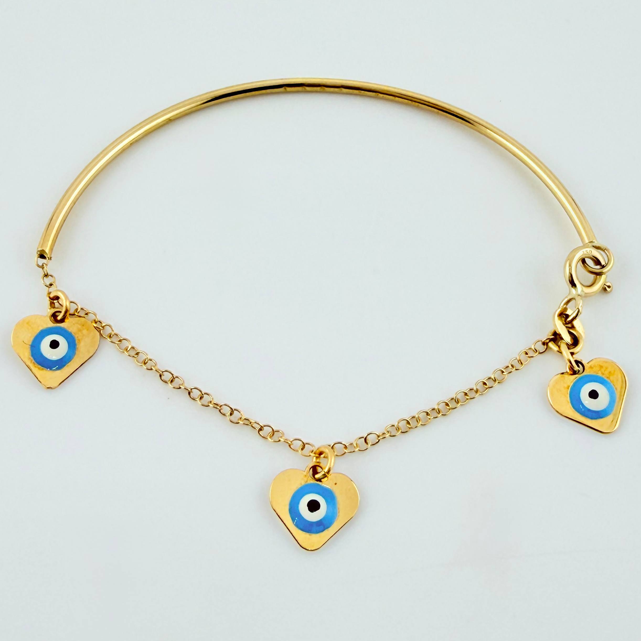 Pulso Charms 2.25gr / 4 3/4 in / 1.4mm Oro Amarillo +4 18K ©