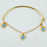 Pulso Charms 2.25gr / 4 3/4 in / 1.4mm Oro Amarillo +4 18K ©