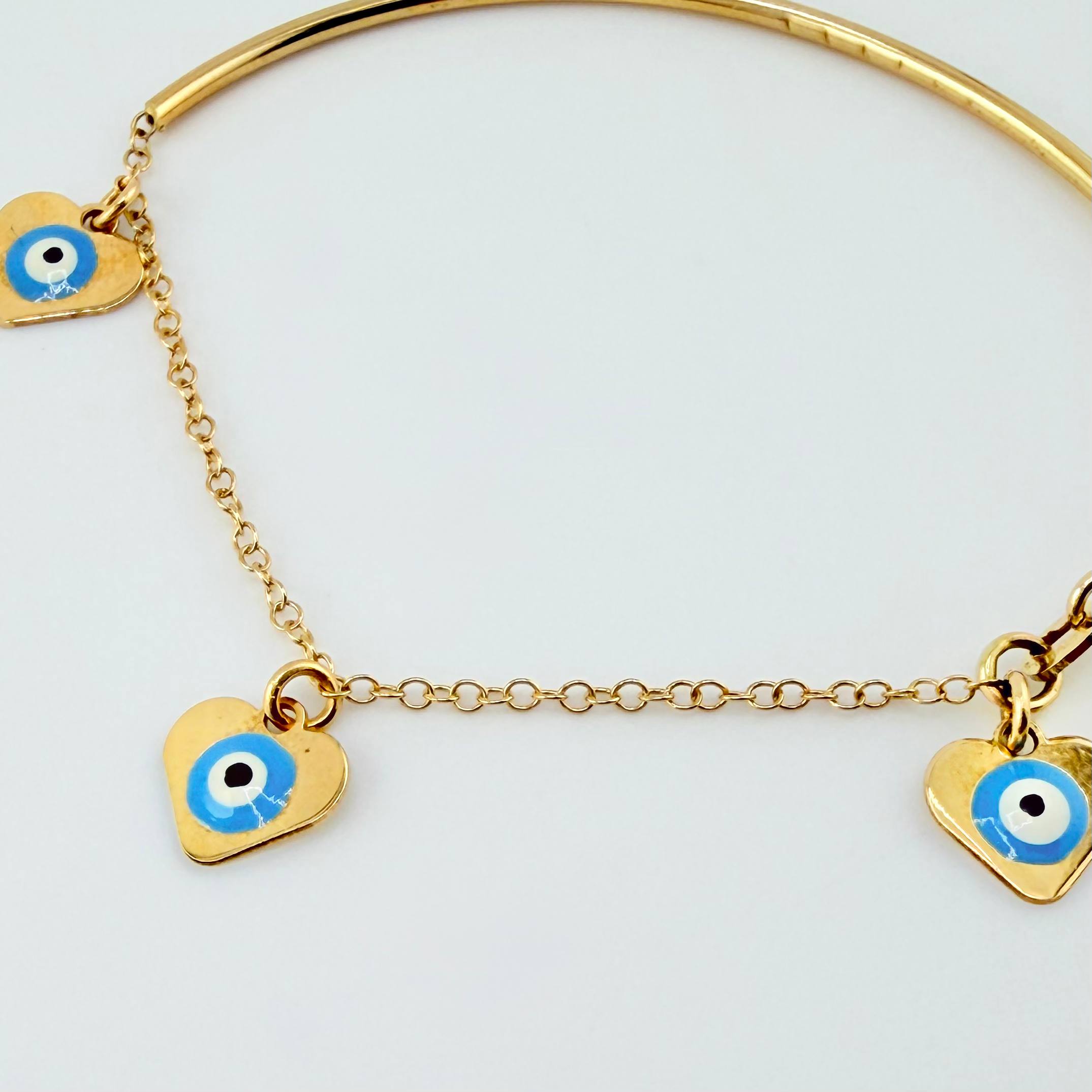 Pulso Charms 2.25gr / 4 3/4 in / 1.4mm Oro Amarillo +4 18K ©