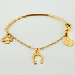 Pulso Charms 1.95gr / 4 3/4 in / 1.4mm Oro Amarillo +4 18K ©
