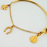 Pulso Charms 1.95gr / 4 3/4 in / 1.4mm Oro Amarillo +4 18K ©