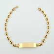 Pulso GC Placa Rectangular 2.65gr / 7 in / 4mm Oro Amarillo 18K *