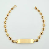 Pulso GC Placa Rectangular 2.65gr / 7 in / 4mm Oro Amarillo 18K *