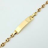 Pulso GC Placa Rectangular 2.65gr / 7 in / 4mm Oro Amarillo 18K *