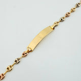 Pulso GC Placa Rectangular 2.65gr / 7 in / 4mm Tres Oros 18K ©