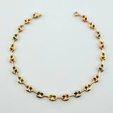 Pulso GC 2.45gr / 7 3/4 in / 4mm Tres Oros 18K *