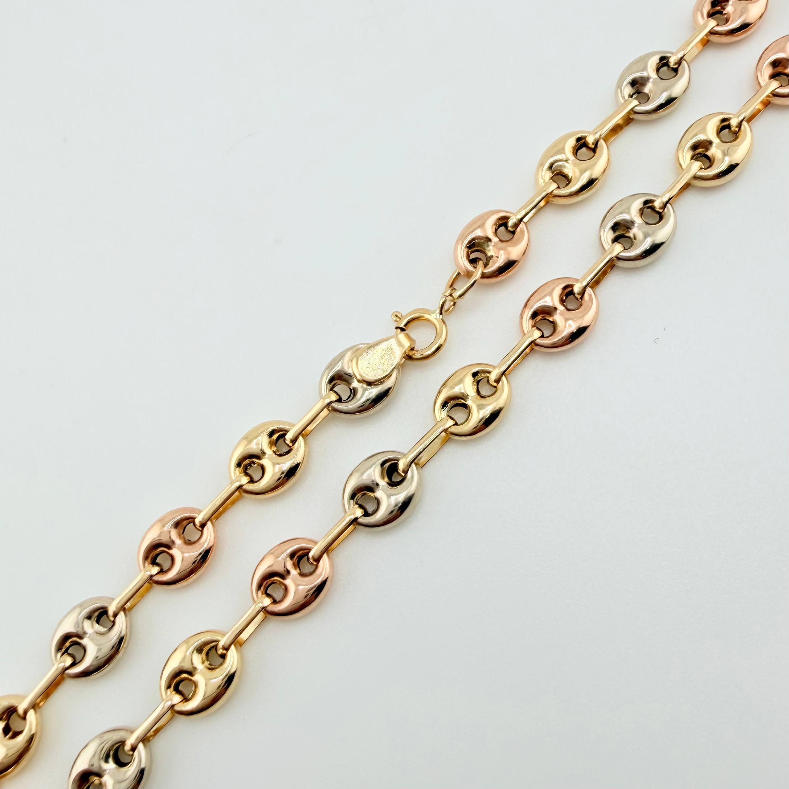 Pulso GC 2.45gr / 7 3/4 in / 4mm Tres Oros 18K *