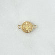 Herraje 0.45gr / 1cm-Mate-Liso-Circular Oro Amarillo 18K ©