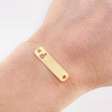 Charm Cat Plate 0.8 g / 1 in Yellow Gold 18K