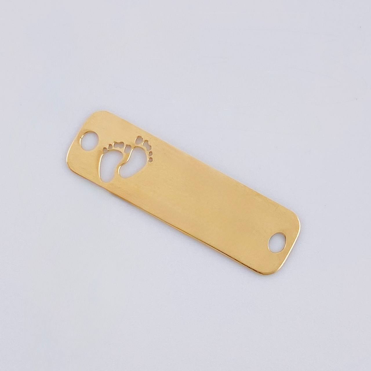 Charm Foot Plate 0.8 g / 1 in 18K Yellow Gold