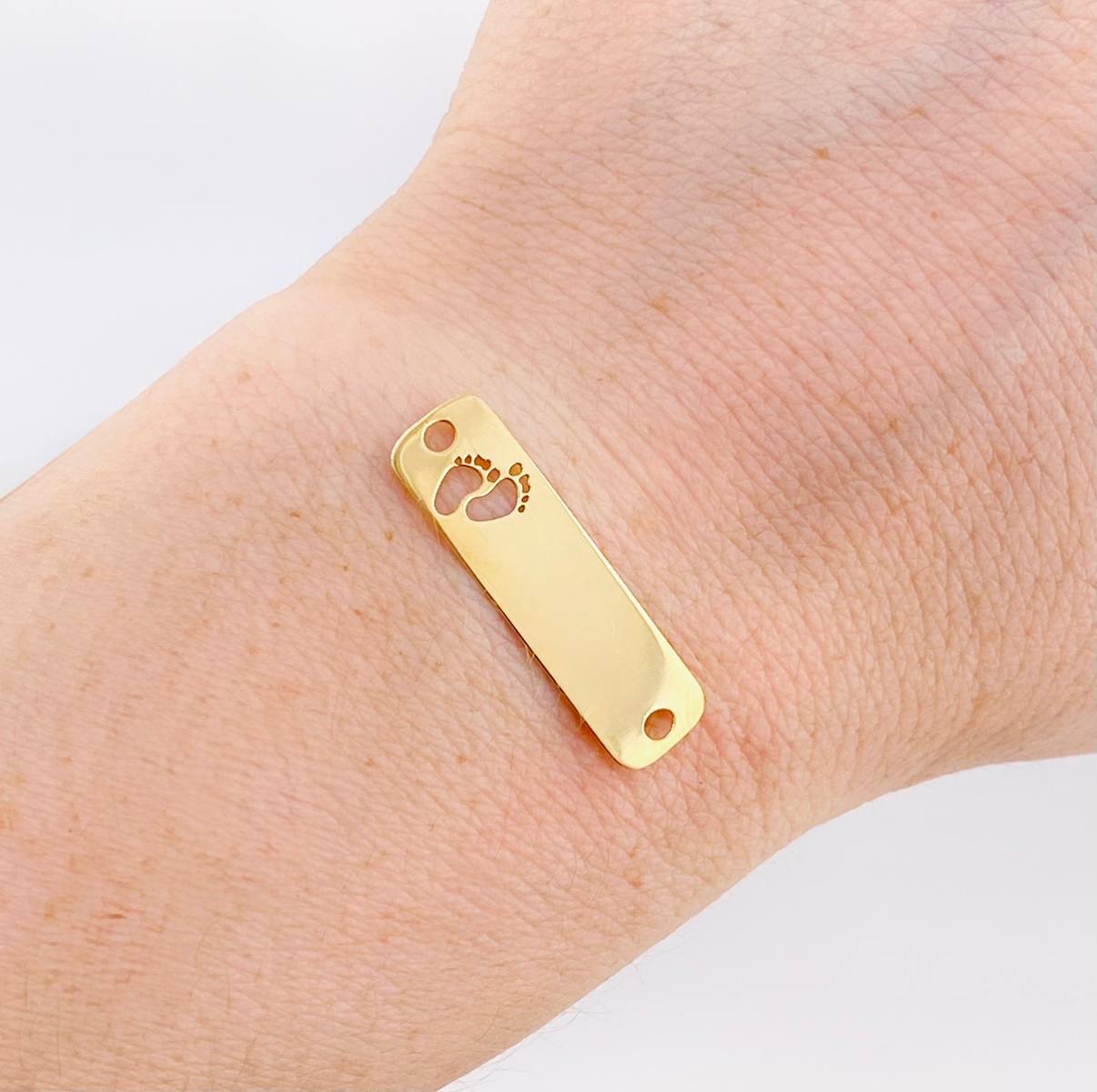 Charm Foot Plate 0.85 g / 1 in 18K Yellow Gold
