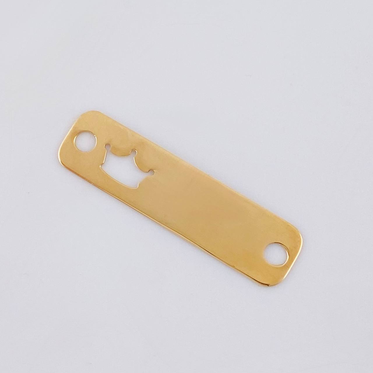 Charm Crown Plate 0.7 g / 1 in 18K Yellow Gold