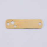 Herraje Placa Estrellas 0.75 g / 1 in Oro Amarillo 18K