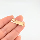 Herraje Placa Estrellas 0.8 g / 1 in Oro Amarillo 18K