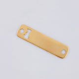 Herraje Placa Perro 0.8 g / 1 in Oro Amarillo 18K