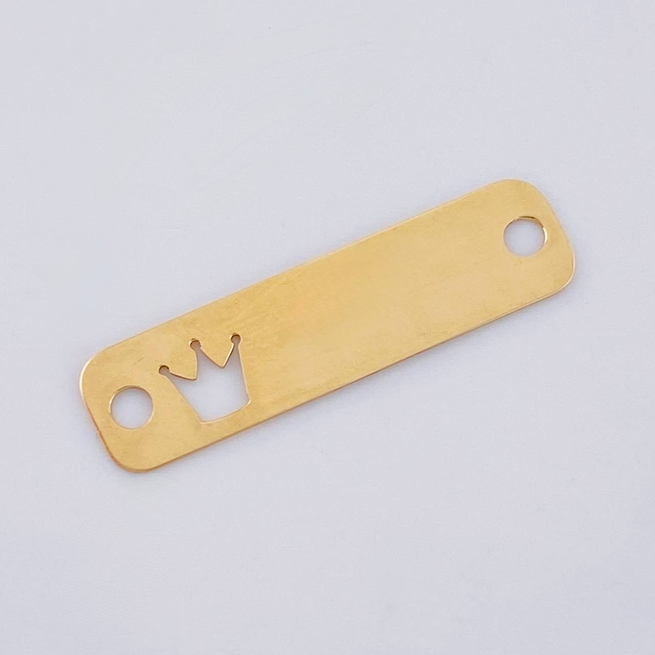 Herraje Placa Corona 0.7 g / 1 in Oro Amarillo 18K