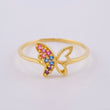 Anillo Mariposa 1 g / T4 1/2 Oro Amarillo 18K