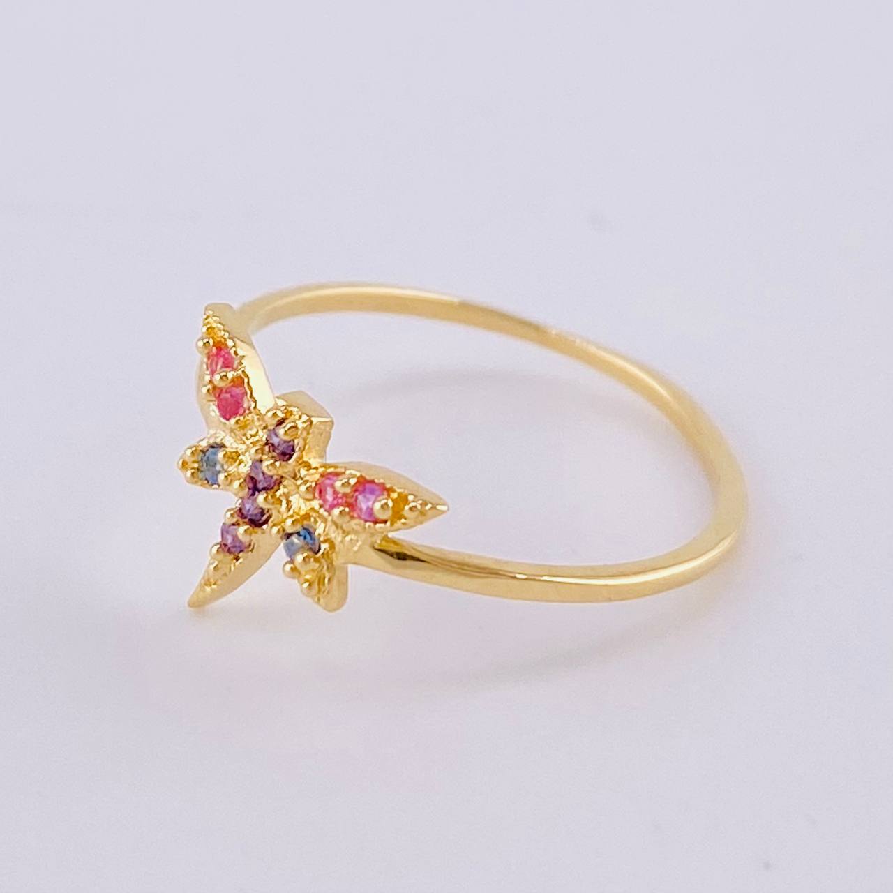 Dragonfly Ring 0.95 g / T4 1/2 18K Yellow Gold