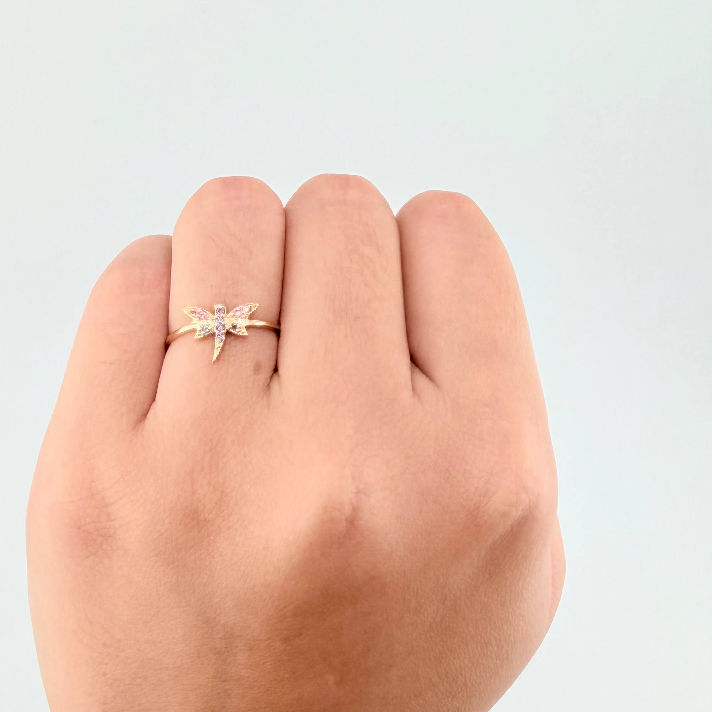 Dragonfly Ring 1 g / T6 Yellow Gold 18K