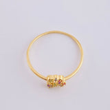 Anillo Destellos Corazón 1.05 g / T8 1/4 Oro Amarillo 18K