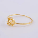 Heart Sparkles Ring 0.9 g / T7 1/4 18K Yellow Gold