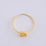 Anillo Destellos Corazón 1 g / T6 Oro Amarillo 18K
