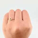 Heart Sparkles Ring 0.9 g / T7 1/4 18K Yellow Gold
