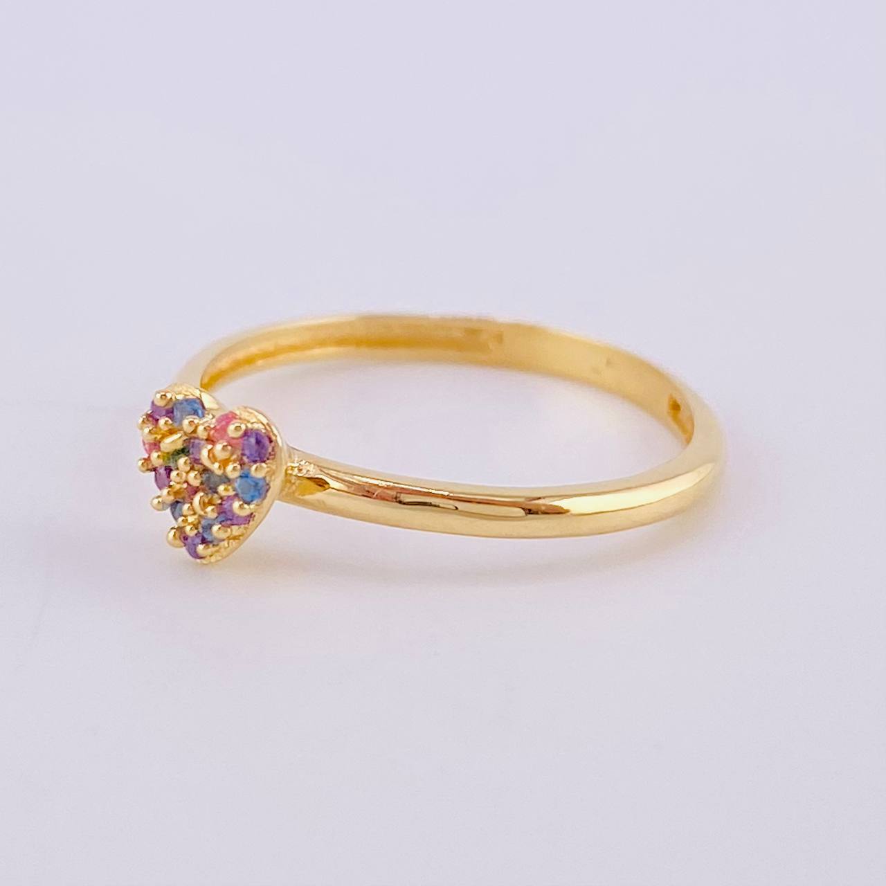 Dense Heart Ring 1.35 g / T5 1/4 18K Yellow Gold