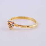Dense Heart Ring 1.35 g / T5 1/4 18K Yellow Gold
