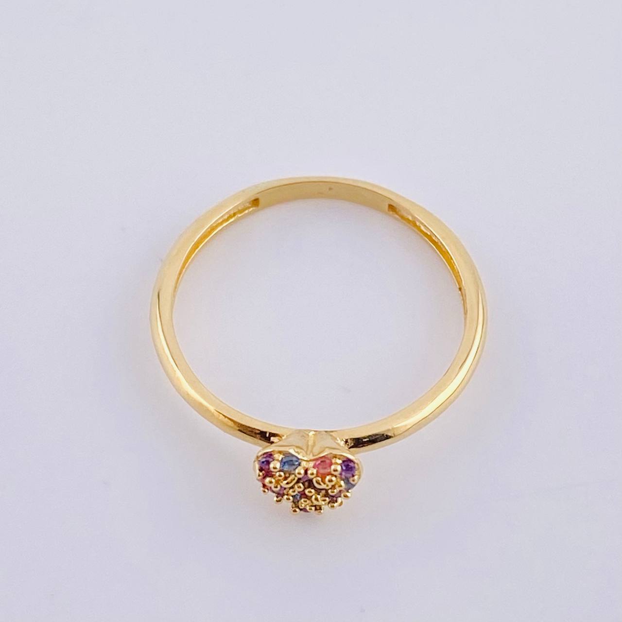Dense Heart Ring 1.35 g / T5 1/4 18K Yellow Gold