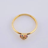 Dense Heart Ring 1.35 g / T5 1/4 18K Yellow Gold