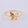 Anillo Mariposa 1 g / T7 Oro Amarillo 18K