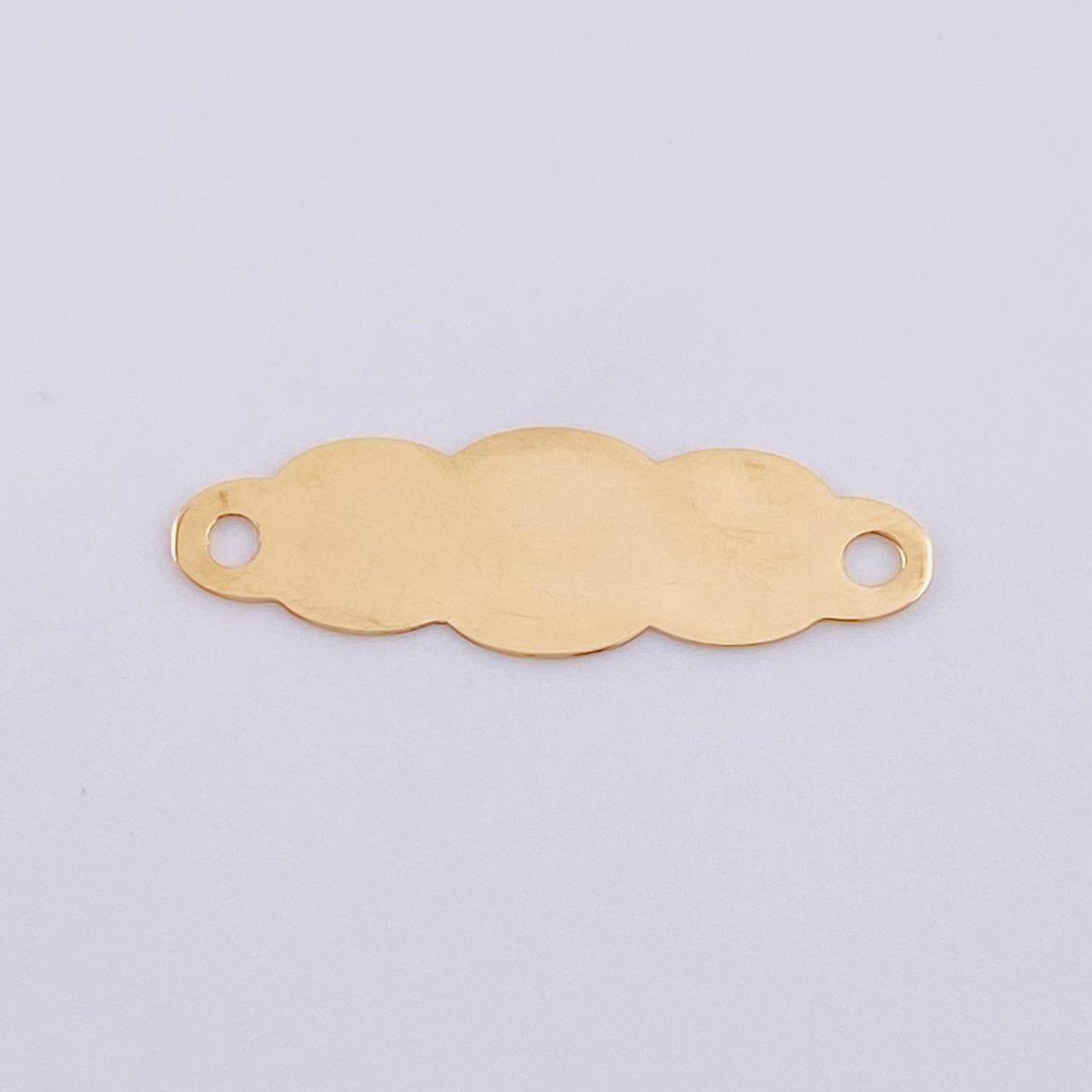 Charm Cloud Plate 0.7 g / 1 in 18K Yellow Gold