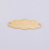 Charm Cloud Plate 0.7 g / 1 in 18K Yellow Gold