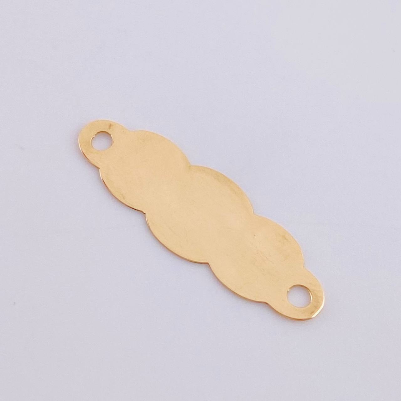 Herraje Placa Nube 0.7 g / 1 in Oro Amarillo 18K