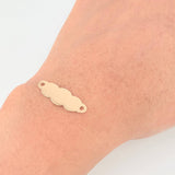 Herraje Placa Nube 0.7 g / 1 in Oro Amarillo 18K