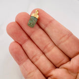Rough Emerald Pendant 0.8g / 3/4 in 18K Yellow Gold