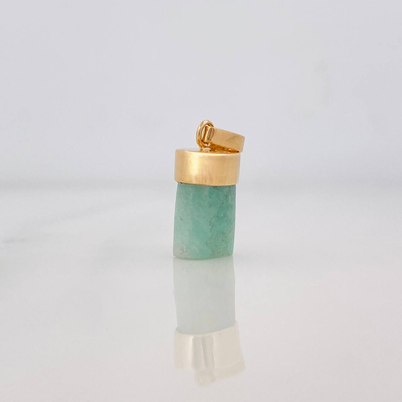 Dije Morralla Esmeralda 0.8g / 3/4 in Oro Amarillo 18K