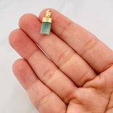 Dije Morralla Esmeralda 0.8g / 3/4 in Oro Amarillo 18K