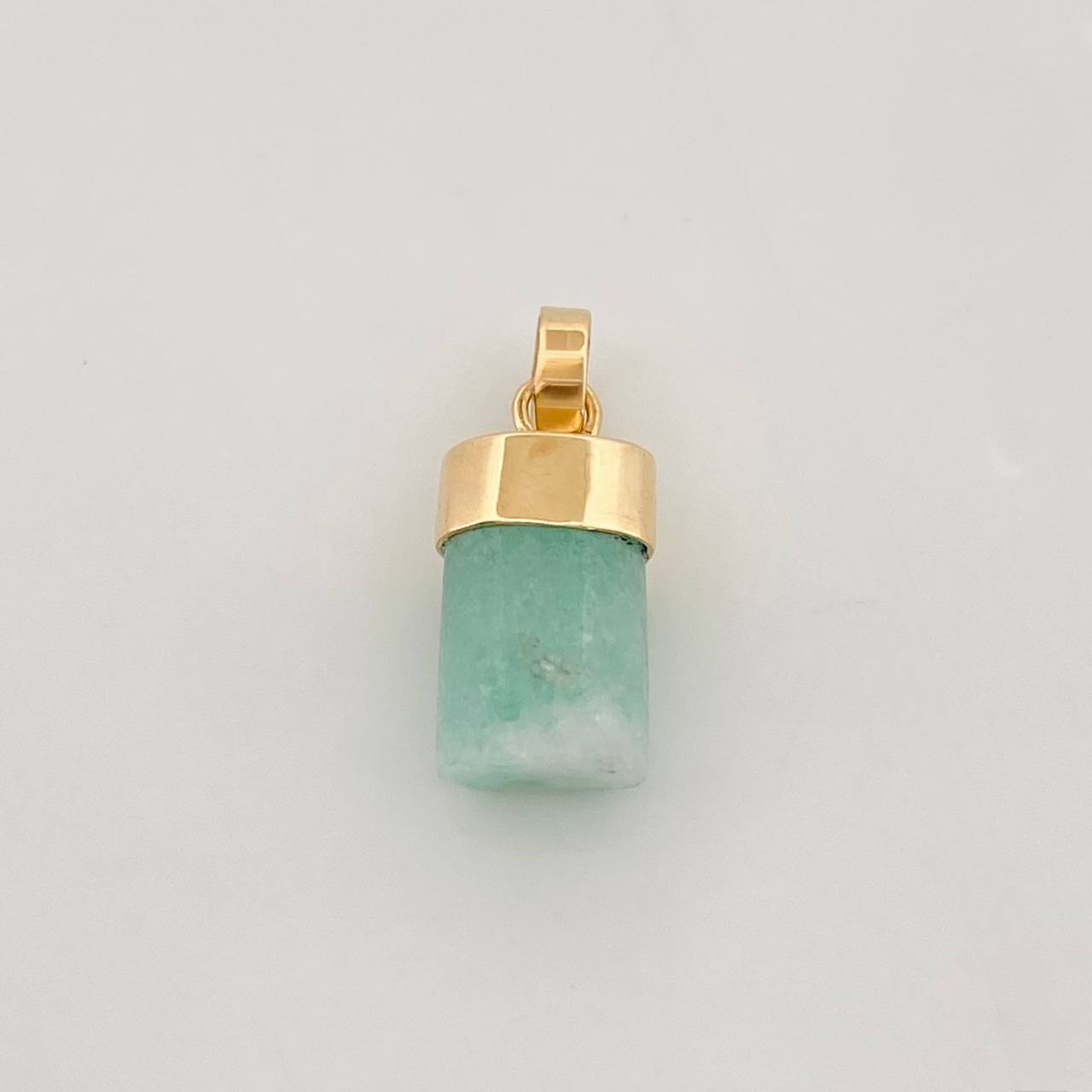 Dije Morralla Esmeralda 0.8g / 3/4 in Oro Amarillo 18K