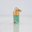 Rough Emerald Pendant 0.4g / 3/4 in 18K Yellow Gold