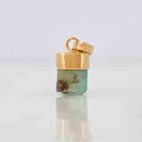 Dije Morralla Esmeralda 0.4g / 1/2 in Oro Amarillo 18K